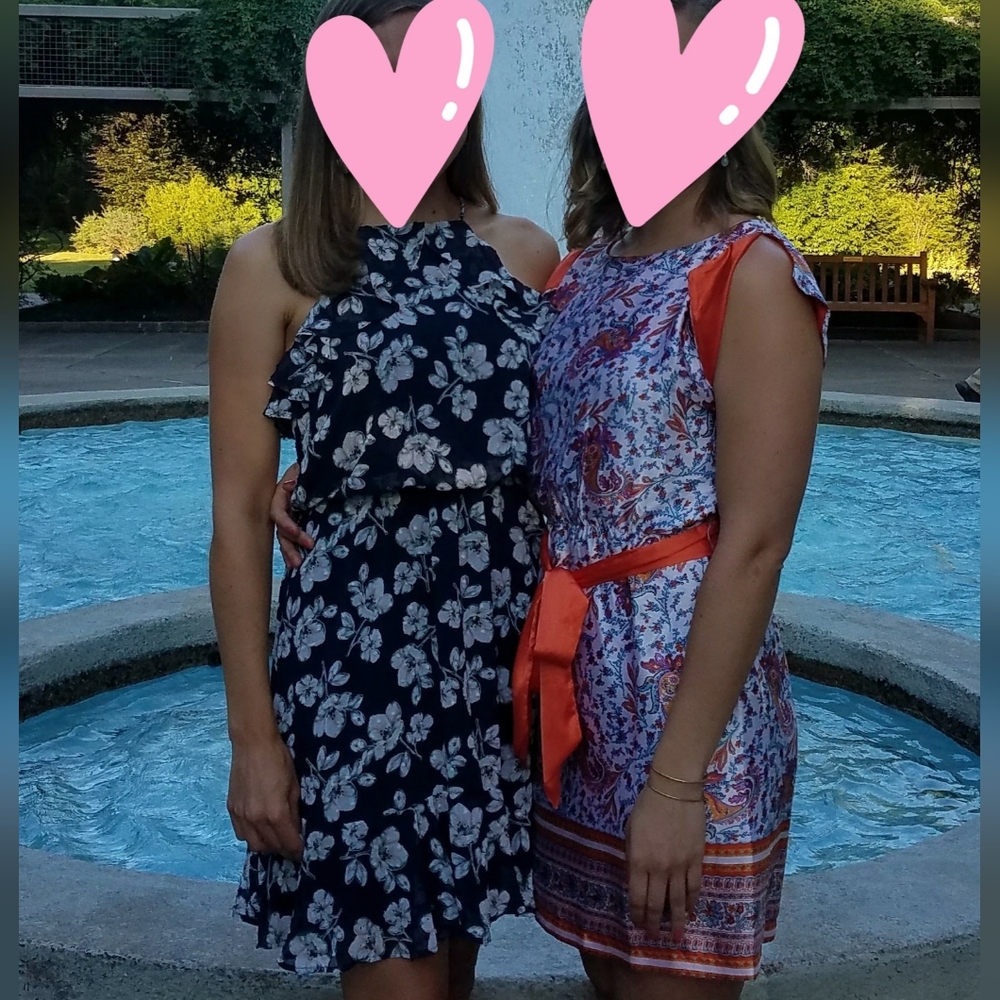 Floral Highneck Dress - Small